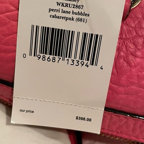 ♠️ NWT Vintage Kate Spade Delaney Perri Lane Bubbles satchel in Cabaret Pink - Picture 12 of 14